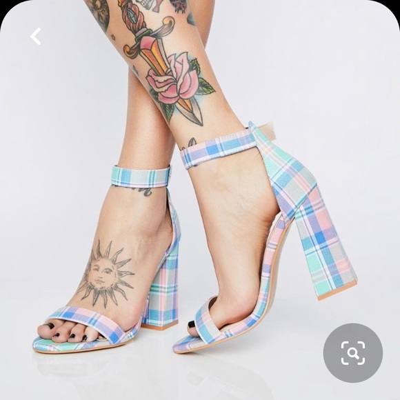 Dolls Kill Shoes - Dolls Kill plaid Sandals